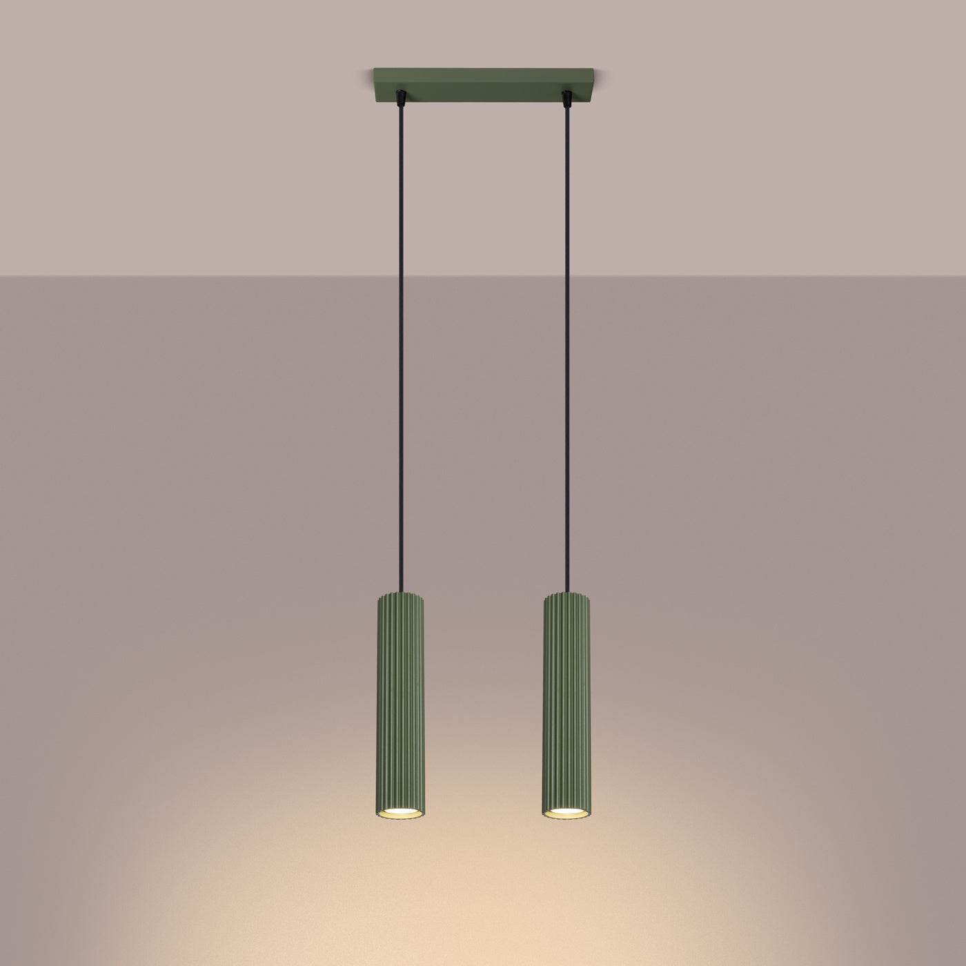 Ripplamp Karbon 2 Oliivi Roheline GU10 - BrighteNova