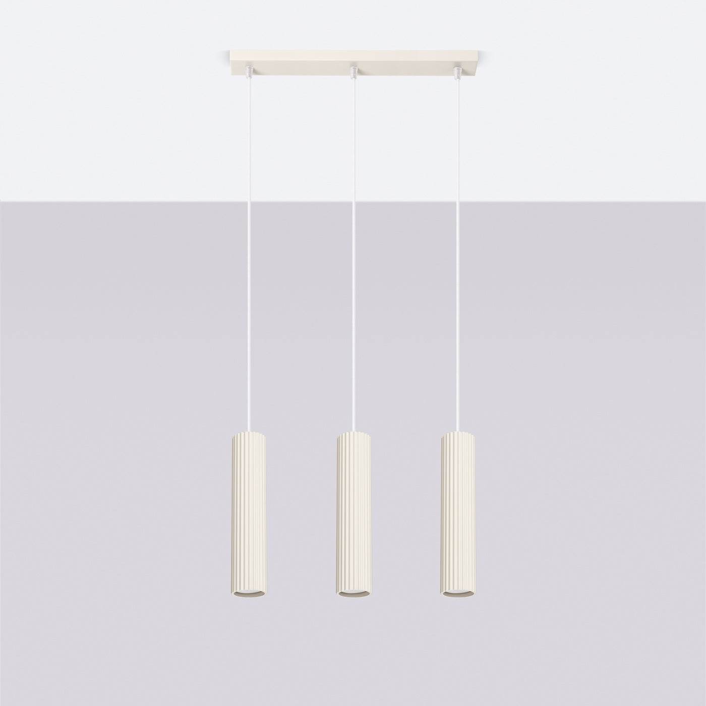 Ripplamp Karbon 3L Valge GU10 - BrighteNova