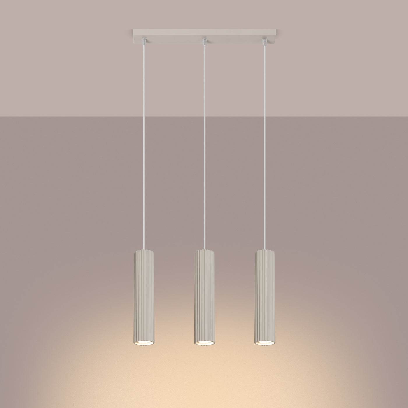 Ripplamp Karbon 3L Beež GU10 - BrighteNova