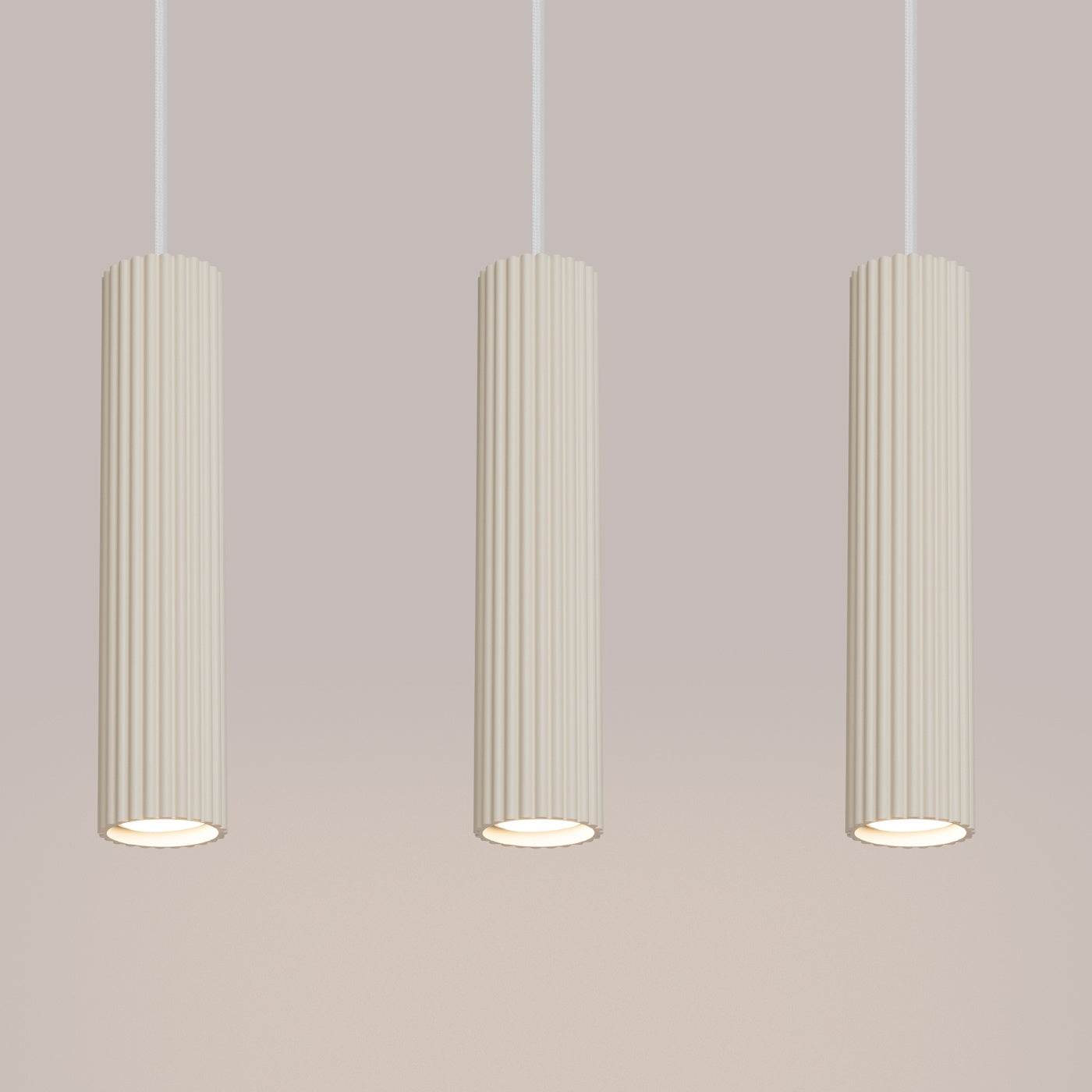 Ripplamp Karbon 3L Valge GU10 - BrighteNova