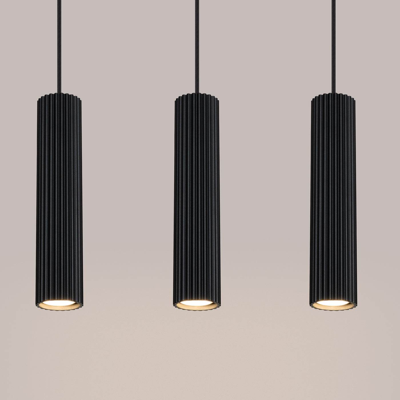 Ripplamp Karbon 3L Must GU10 - BrighteNova