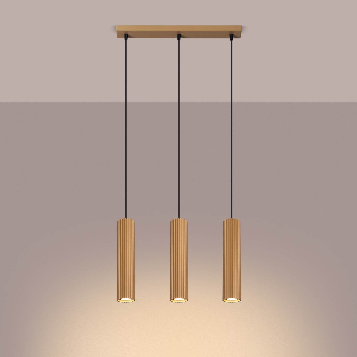 Ripplamp Karbon 3L Kuldne GU10 - BrighteNova