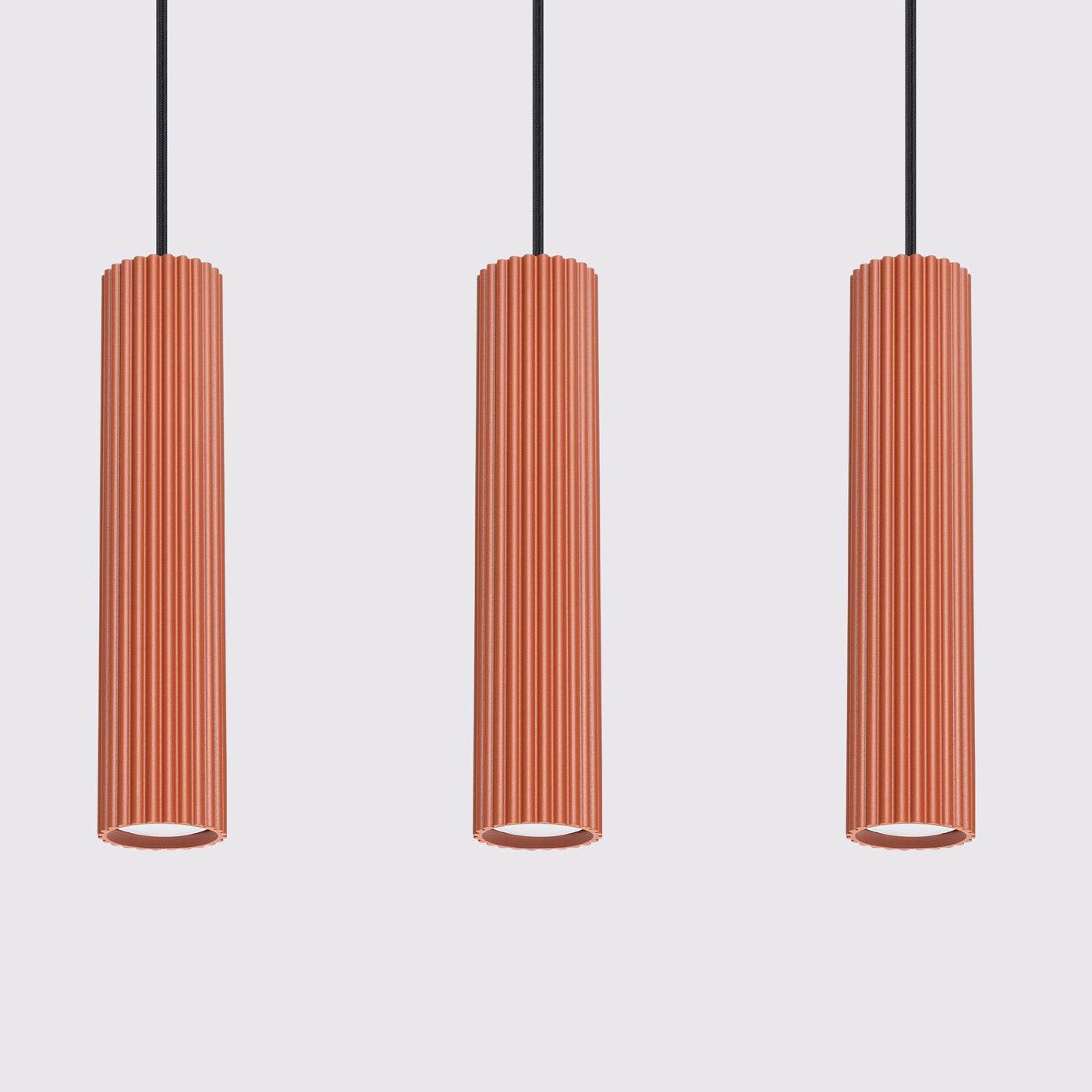 Ripplamp Karbon 3L Punane Ooker GU10 - BrighteNova