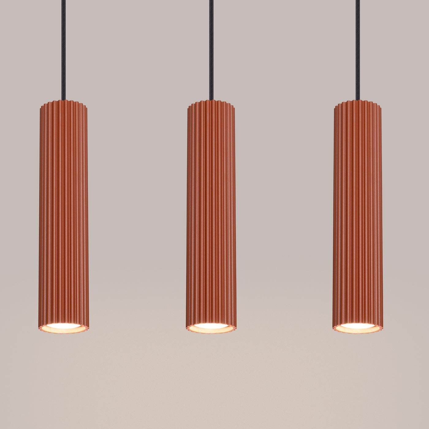 Ripplamp Karbon 3L Punane Ooker GU10 - BrighteNova