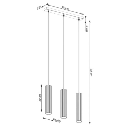 Ripplamp Karbon 3L Taupe GU10 - BrighteNova