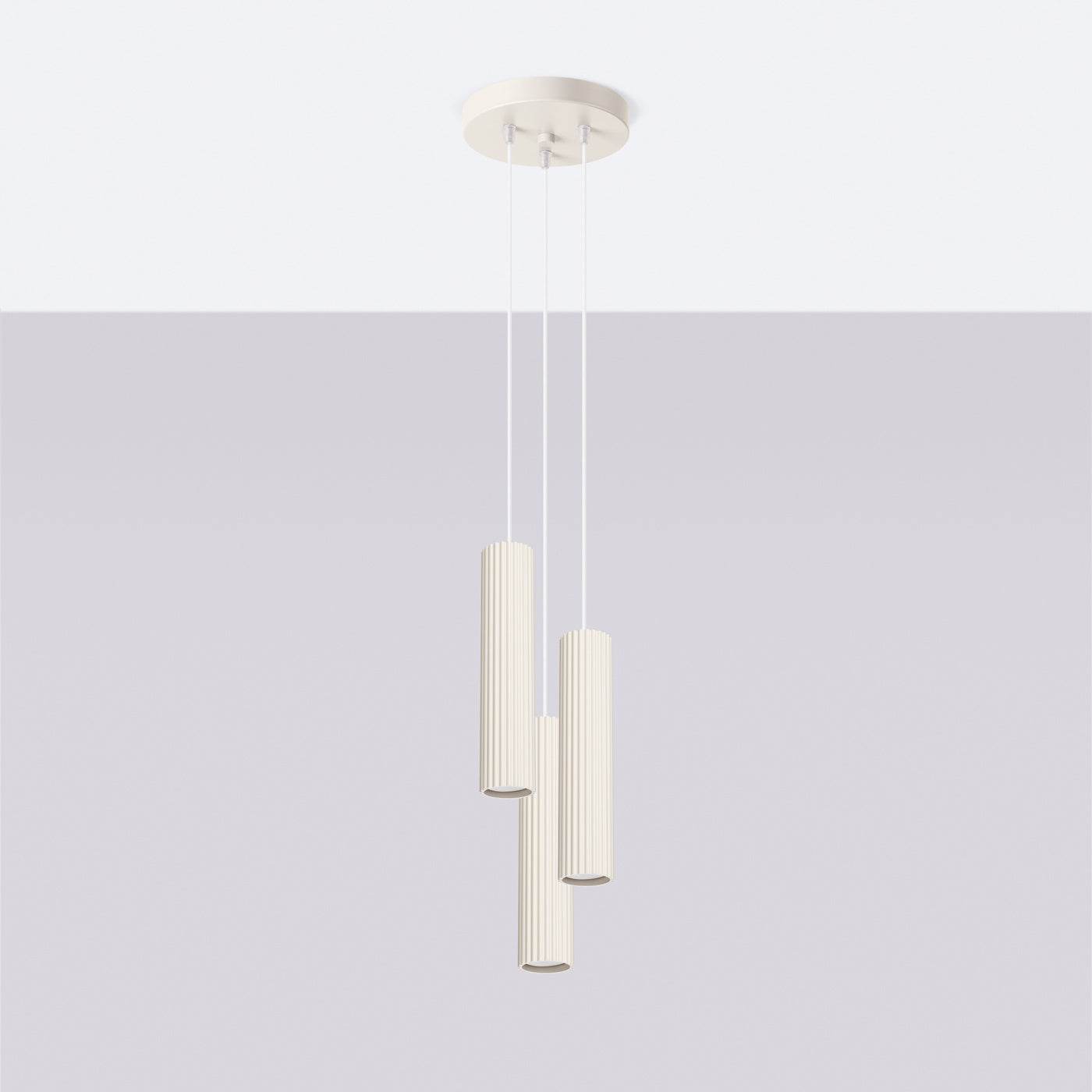 Ripplamp Karbon 3P Valge GU10 - BrighteNova