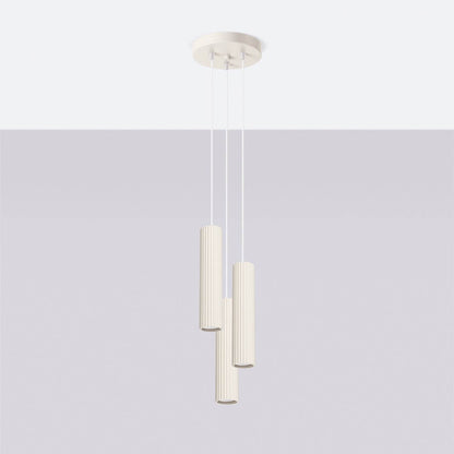 Ripplamp Karbon 3P Valge GU10 - BrighteNova