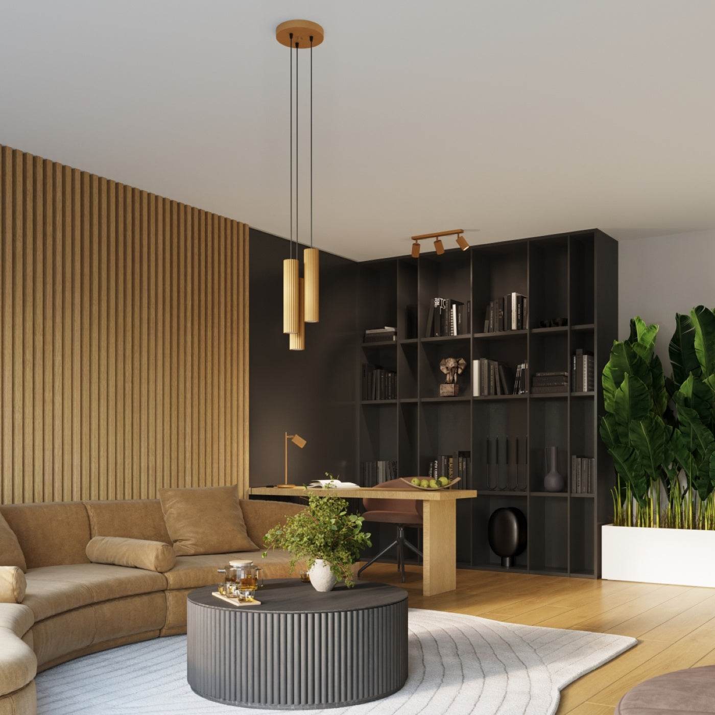 Ripplamp Karbon 3P Kuldne GU10 - BrighteNova