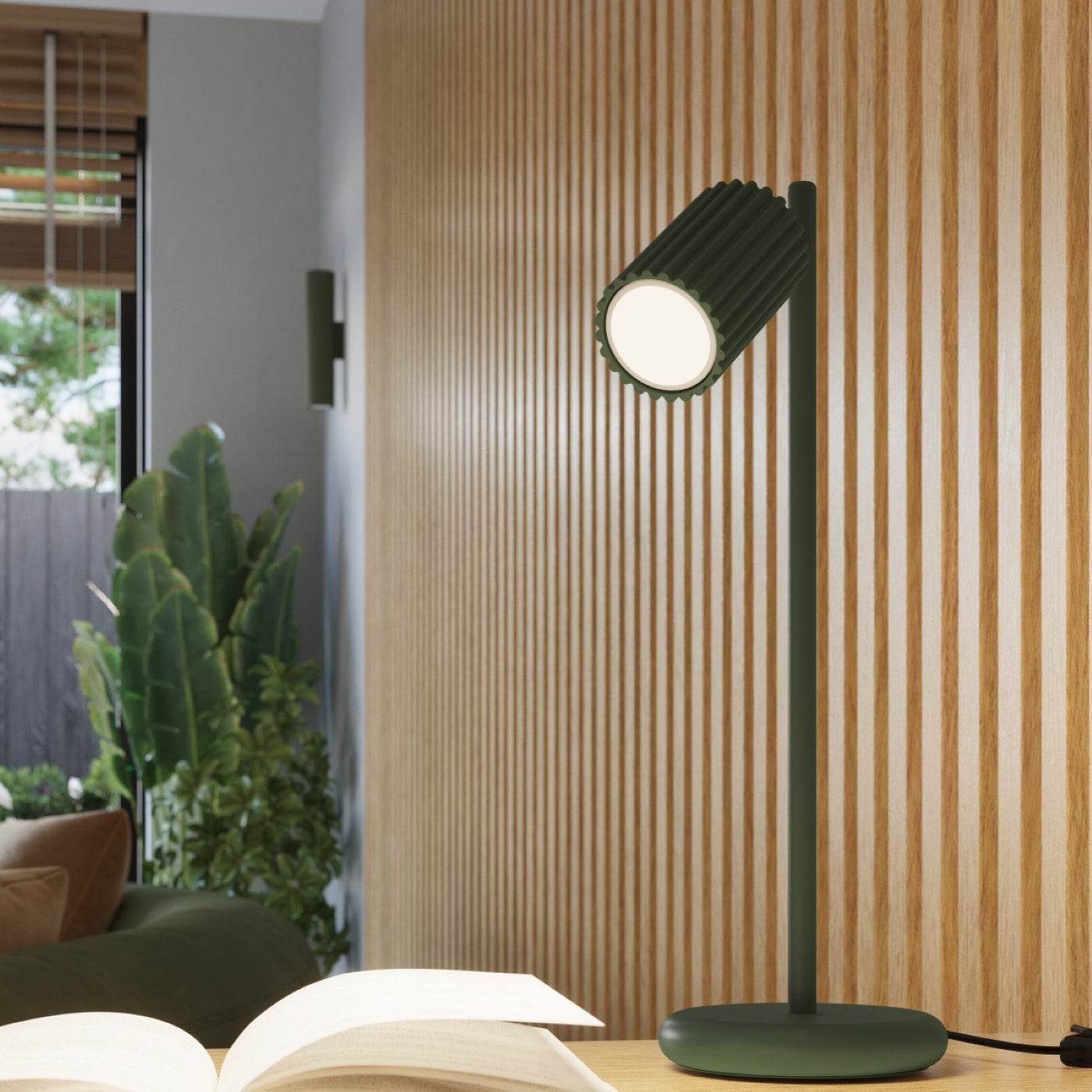 Ripplamp Karbon 3P Oliivi Roheline GU10 - BrighteNova