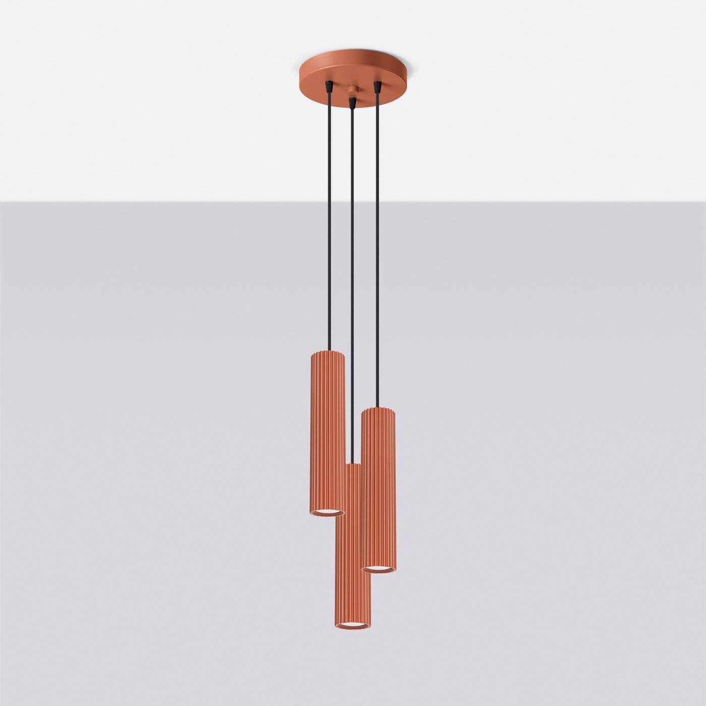 Ripplamp Karbon 3P Punane Ooker GU10 - BrighteNova