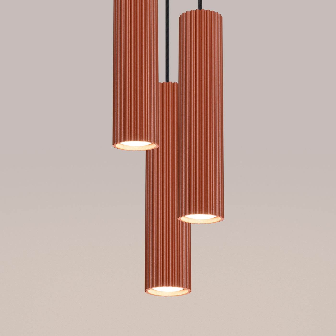 Ripplamp Karbon 3P Punane Ooker GU10 - BrighteNova