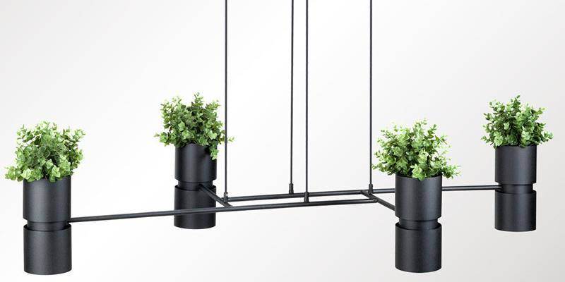 Ripplamp Kukkia Must GU10 - BrighteNova