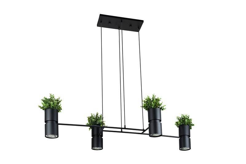 Ripplamp Kukkia Must GU10 - BrighteNova