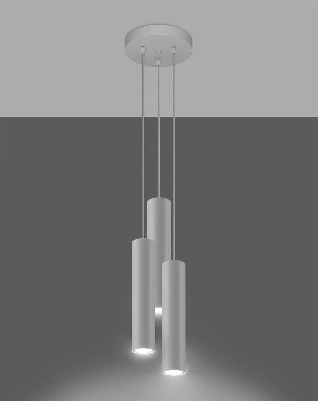Ripplamp Lagos 3P Valge GU10 - BrighteNova