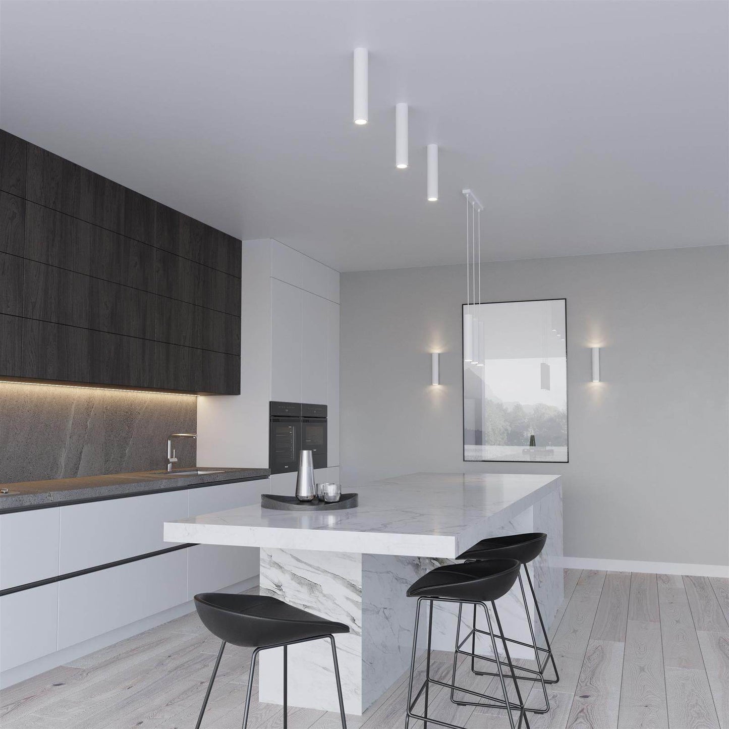 Ripplamp Lagos 3P Valge GU10 - BrighteNova