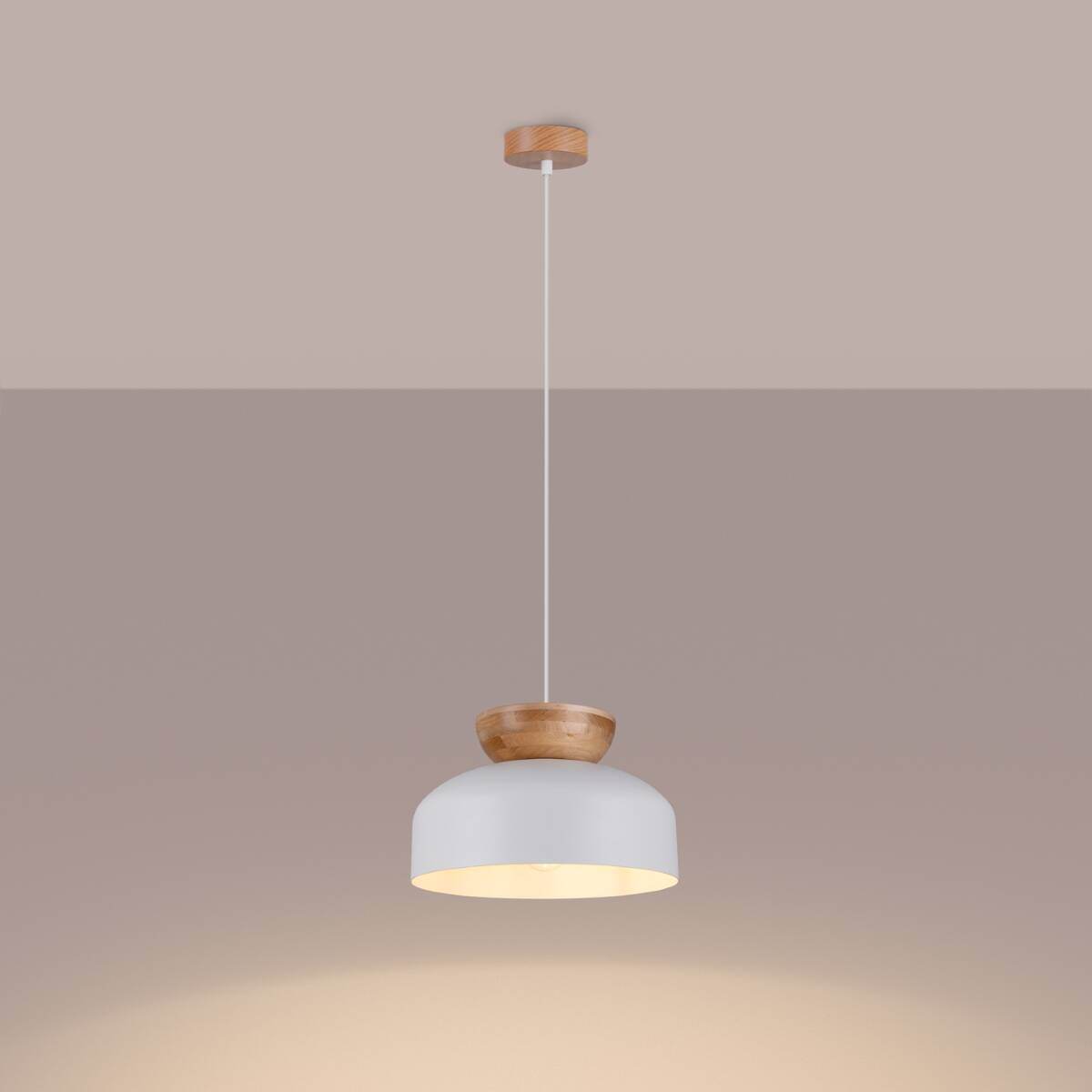 Ripplamp Marion Valge E27 - BrighteNova