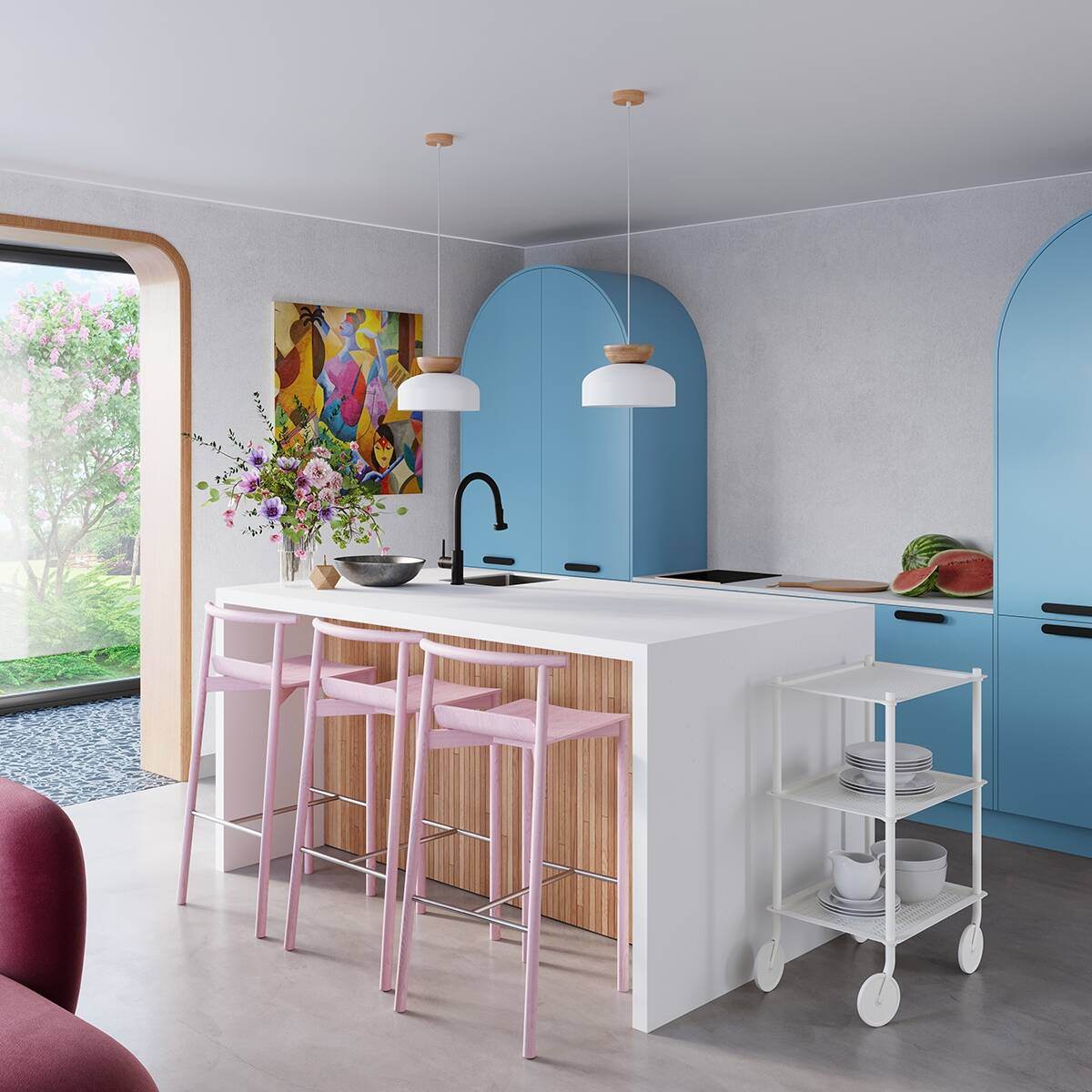 Ripplamp Marion Valge E27 - BrighteNova