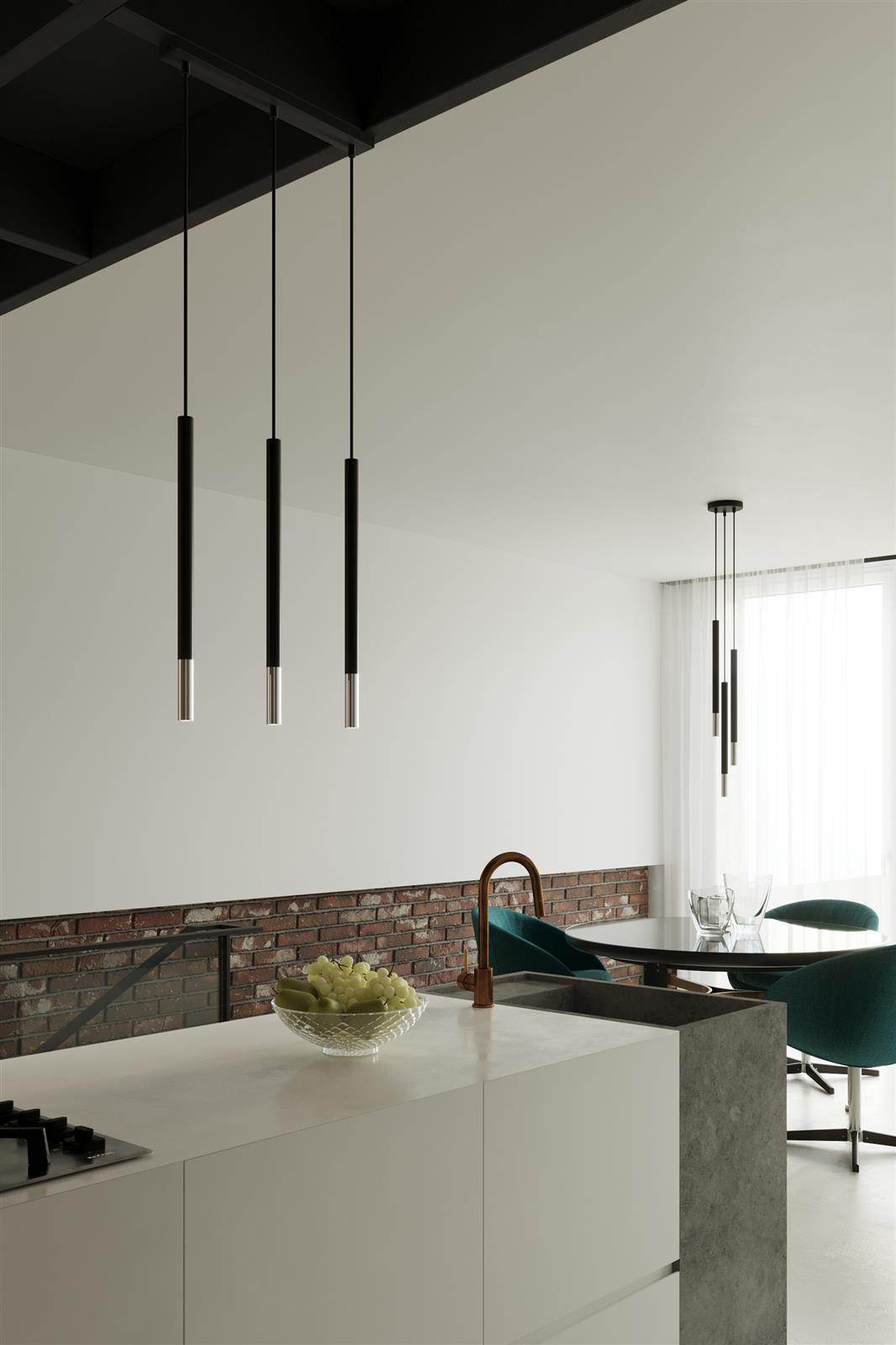 Ripplamp Mozaica 1 Must/Kroom G9 - BrighteNova