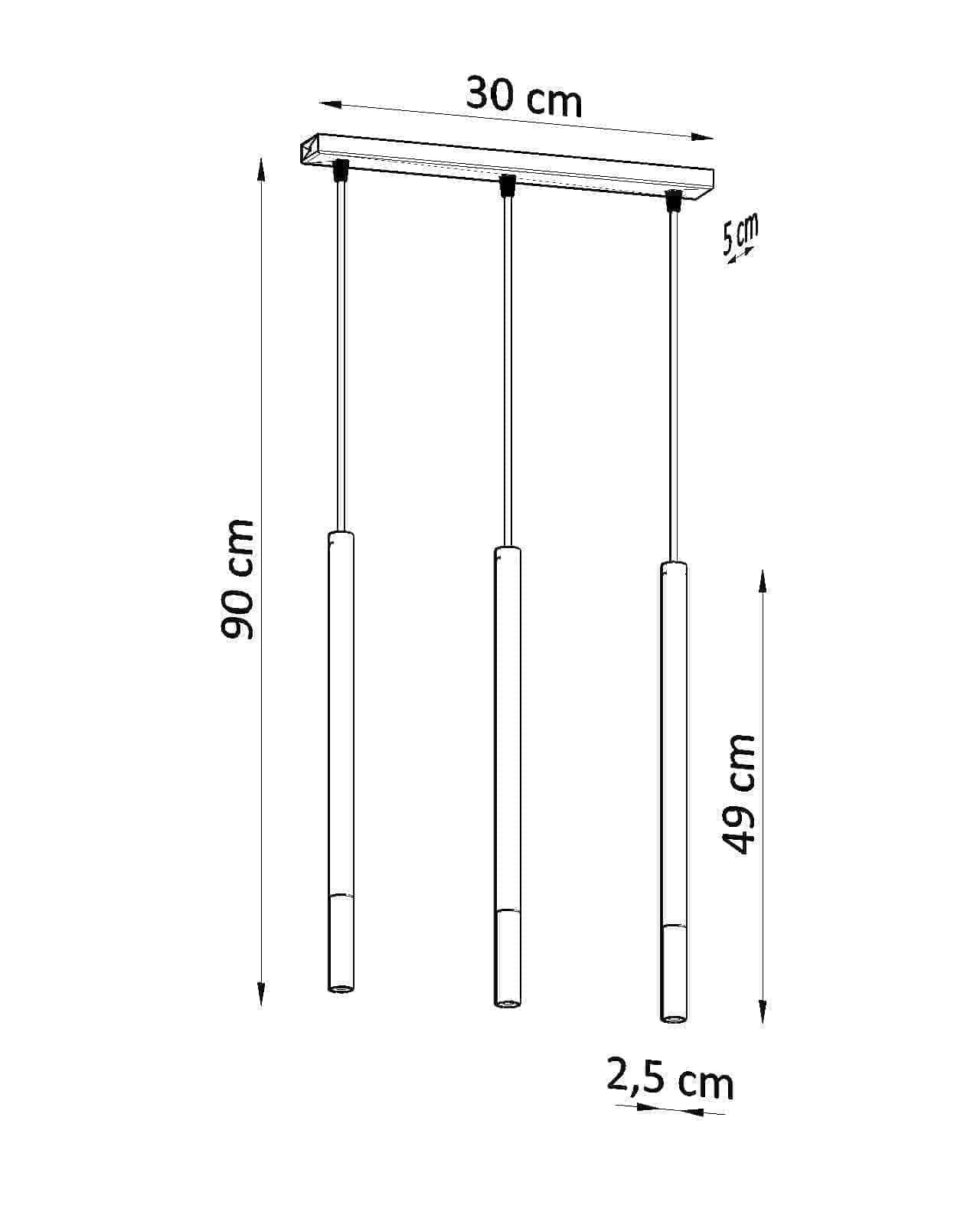 Ripplamp Mozaica 3L Must/Kroom G9 - BrighteNova
