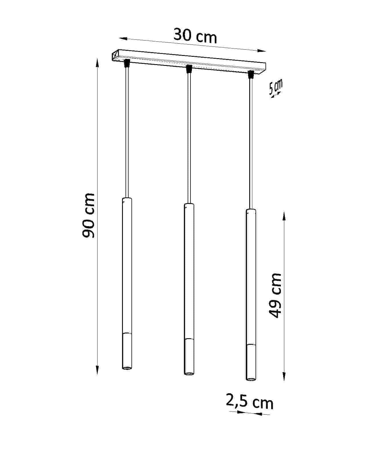 Ripplamp Mozaica 3L Must/Vask G9 - BrighteNova