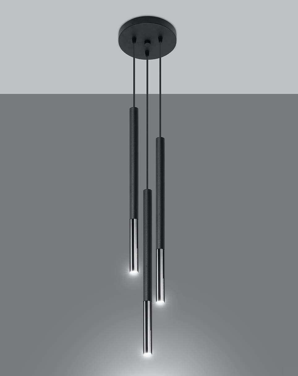 Ripplamp Mozaica 3P Must/Kroom G9 - BrighteNova