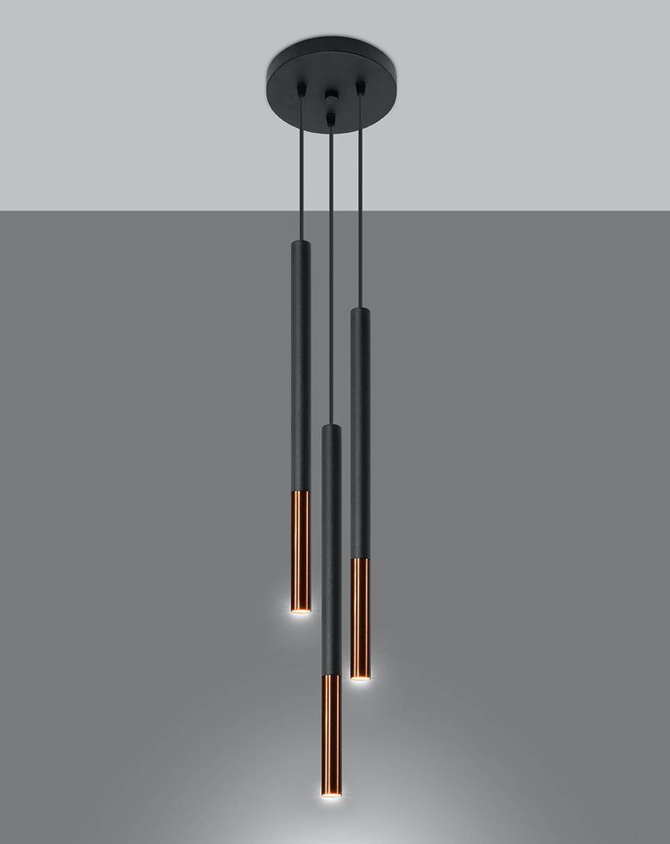 Ripplamp Mozaica 3P Must/Vask G9 - BrighteNova