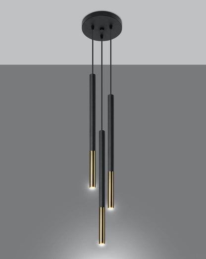 Ripplamp Mozaica 3P Must/Kuld G9 - BrighteNova