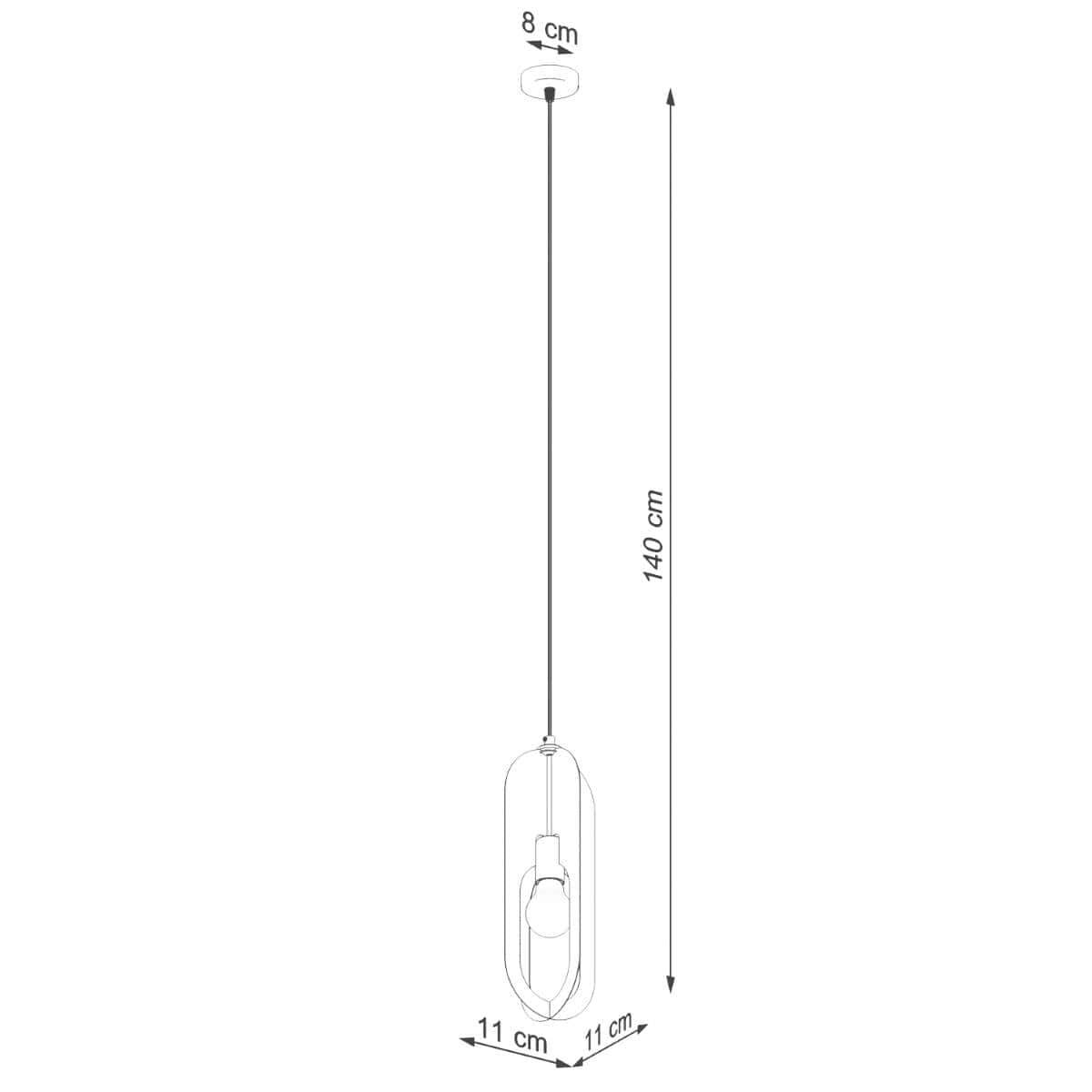 Ripplamp Nicus 1 Valge E27 - BrighteNova