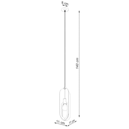 Ripplamp Nicus 1 Valge E27 - BrighteNova