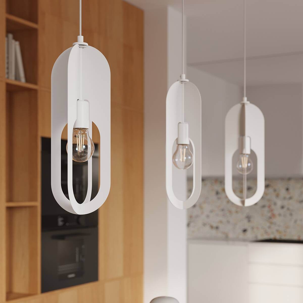 Ripplamp Nicus 1 Valge E27 - BrighteNova