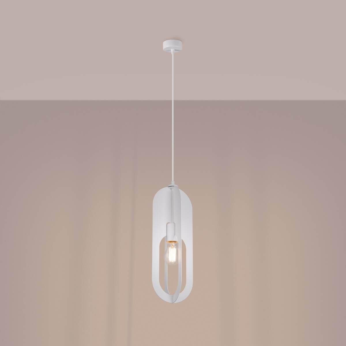 Ripplamp Nicus 1 Valge E27 - BrighteNova