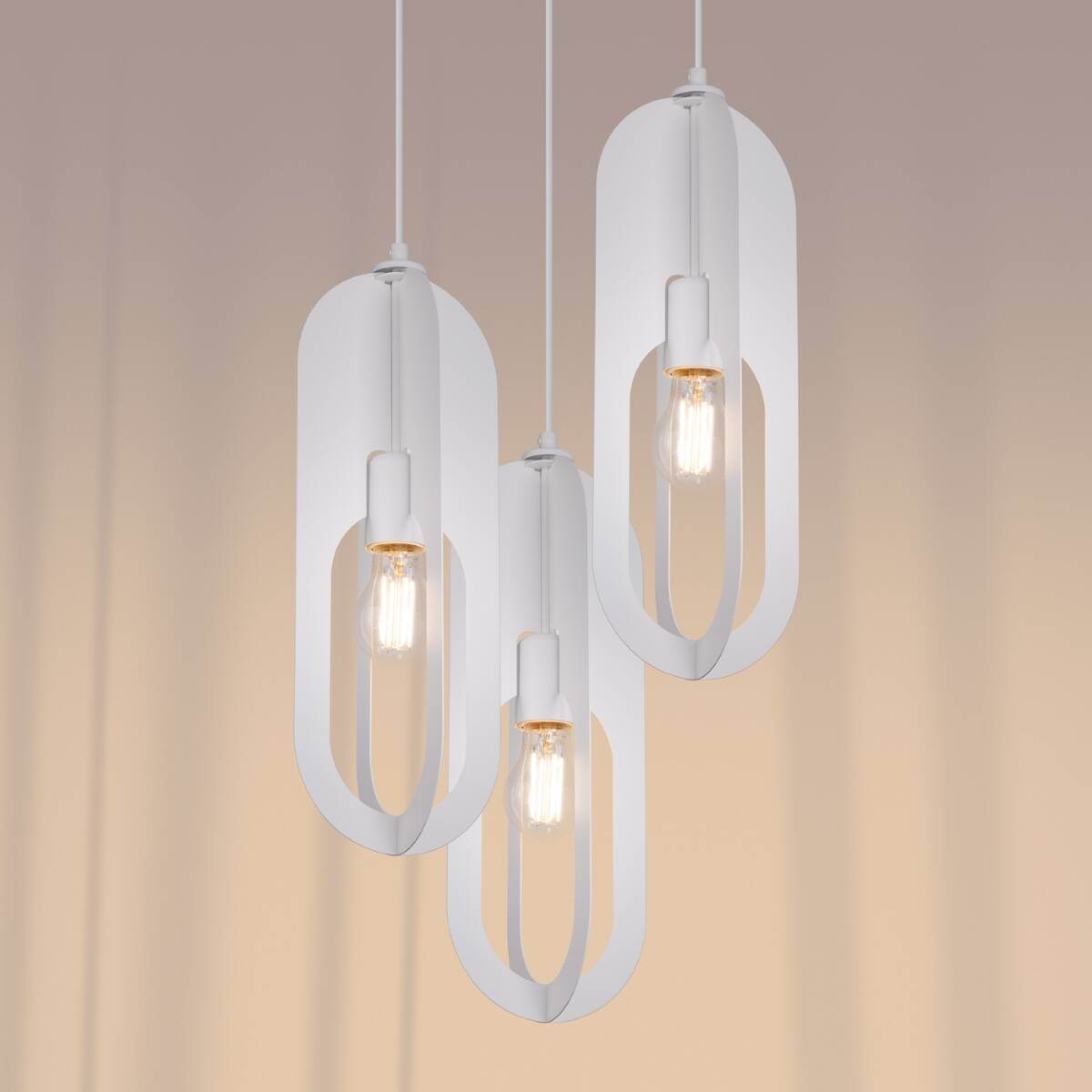Ripplamp Nicus 3 Valge E27 - BrighteNova