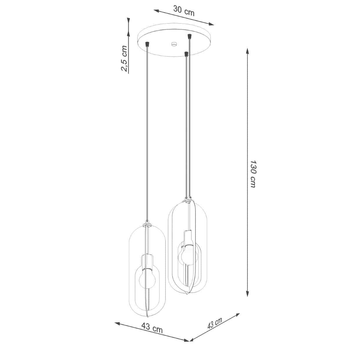 Ripplamp Nicus 3 Valge E27 - BrighteNova