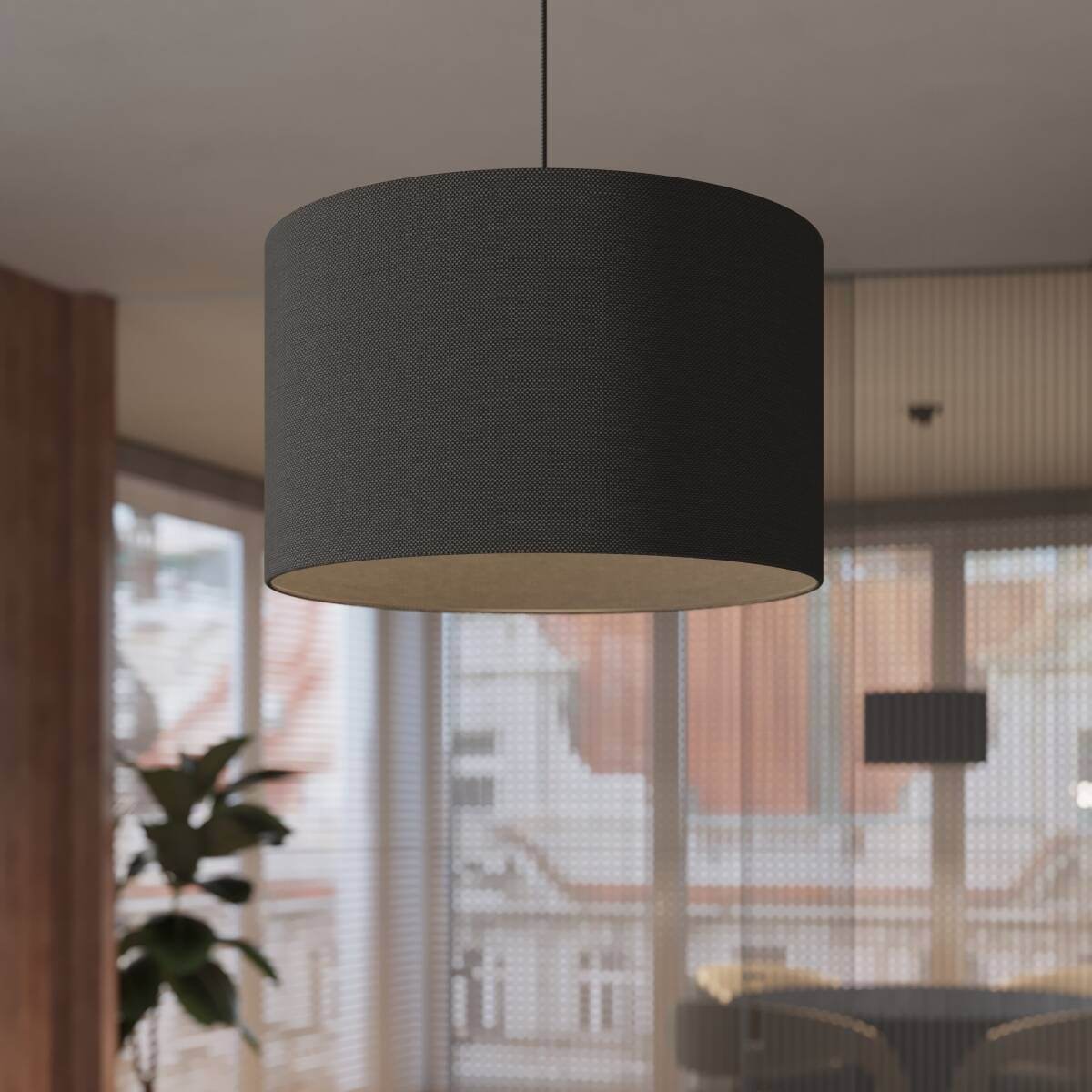 Ripplamp Nova 40cm Must E27 - BrighteNova