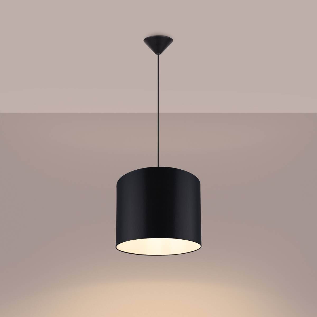 Ripplamp Nova 30cm Must E27 - BrighteNova