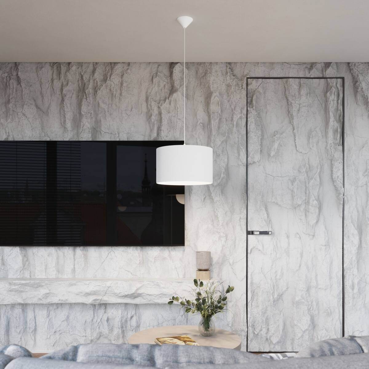 Ripplamp Nova 30cm Valge E27 - BrighteNova