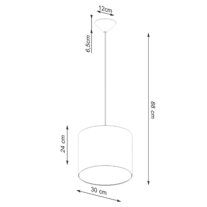 Ripplamp Nova 30cm Valge E27 - BrighteNova