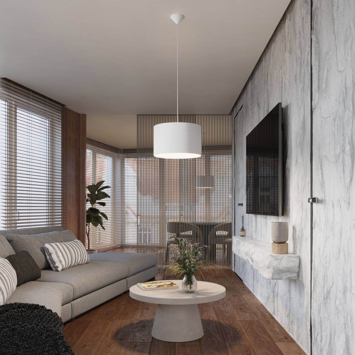 Ripplamp Nova 40cm Valge E27 - BrighteNova
