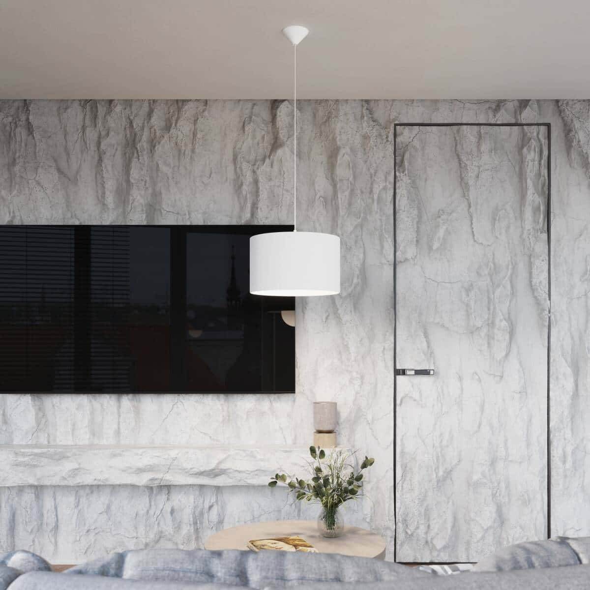 Ripplamp Nova 40cm Valge E27 - BrighteNova