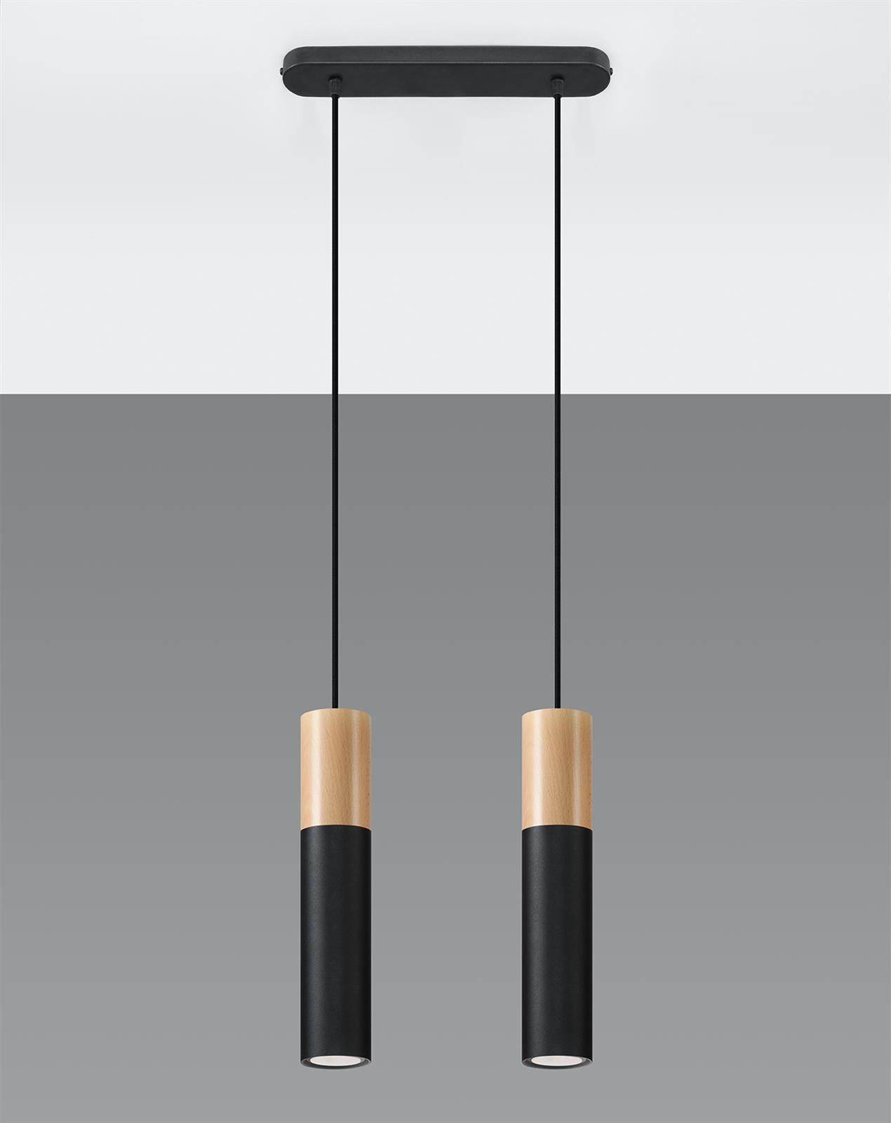Ripplamp Pablo 2 Must/Puit GU10 - BrighteNova