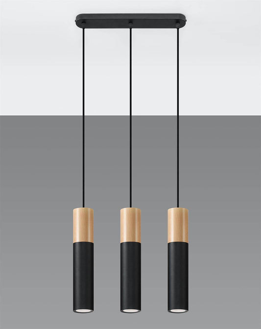 Ripplamp Pablo 3 Must/Puit GU10 - BrighteNova