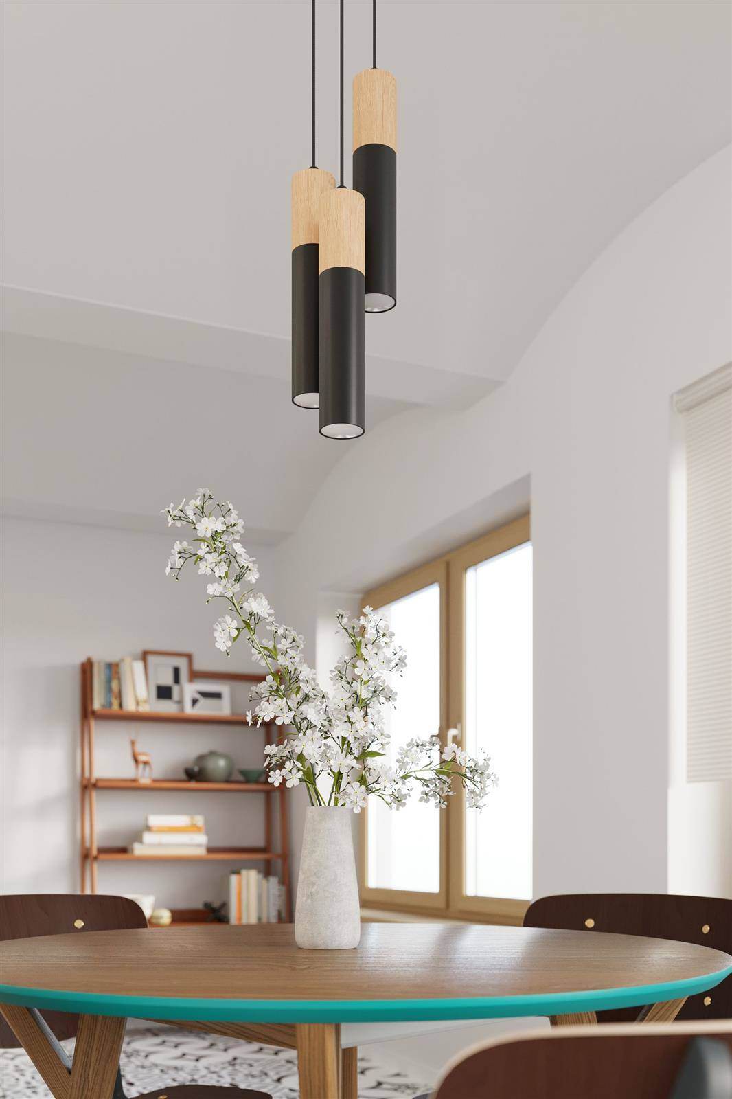 Ripplamp Pablo 3P Must/Puit GU10 - BrighteNova