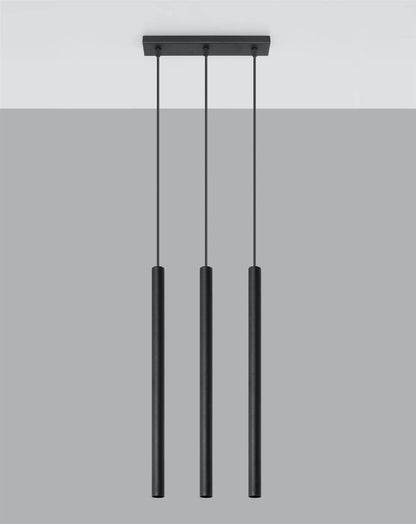 Ripplamp Pastelo 3L Must G9 - BrighteNova