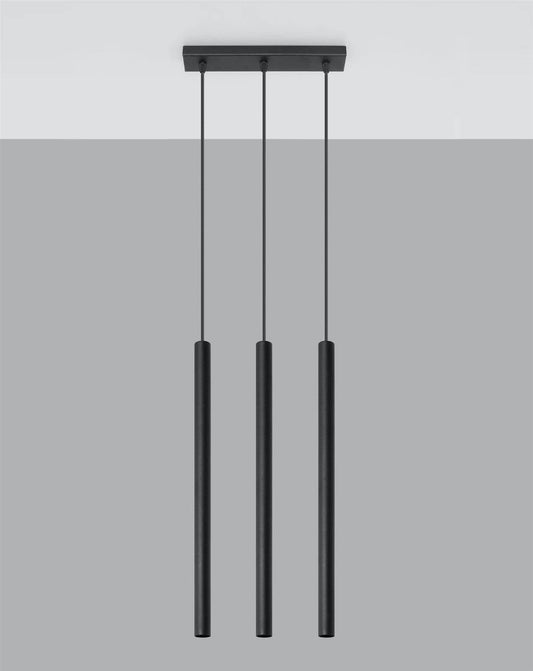 Ripplamp Pastelo 3L Must G9 - BrighteNova