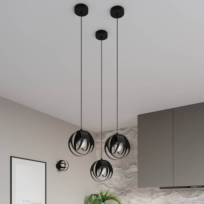 Ripplamp Tulos 3L Must E27 - BrighteNova