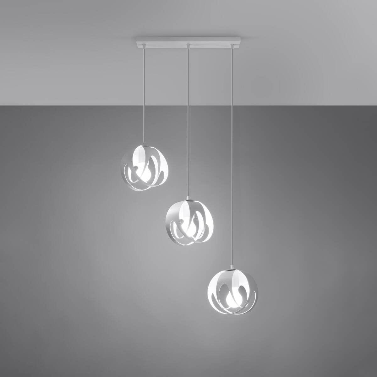 Ripplamp Tulos 3L Valge E27 - BrighteNova
