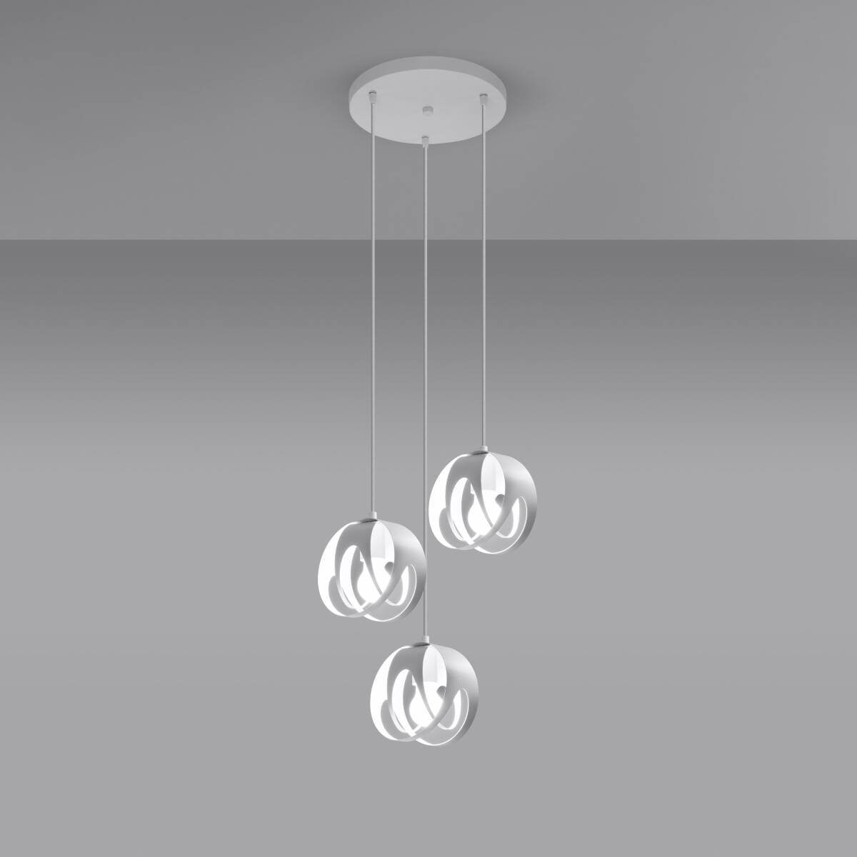 Ripplamp Tulos 3P Valge E27 - BrighteNova