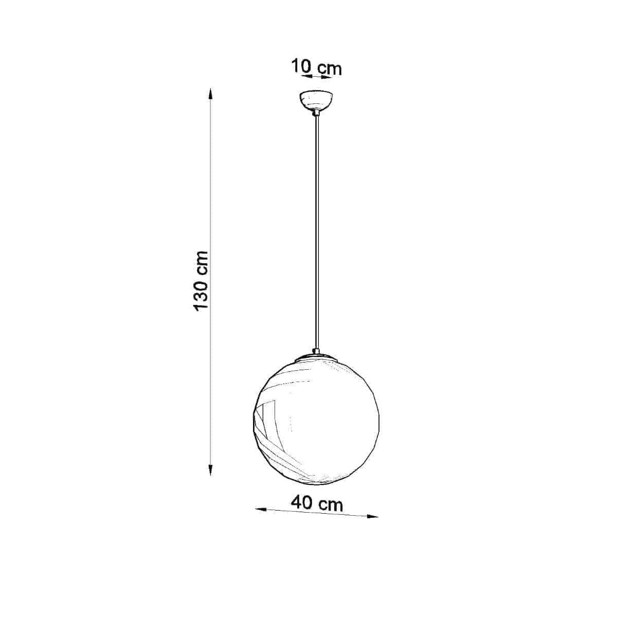 Ripplamp Ugo 40 Kroom E27 - BrighteNova