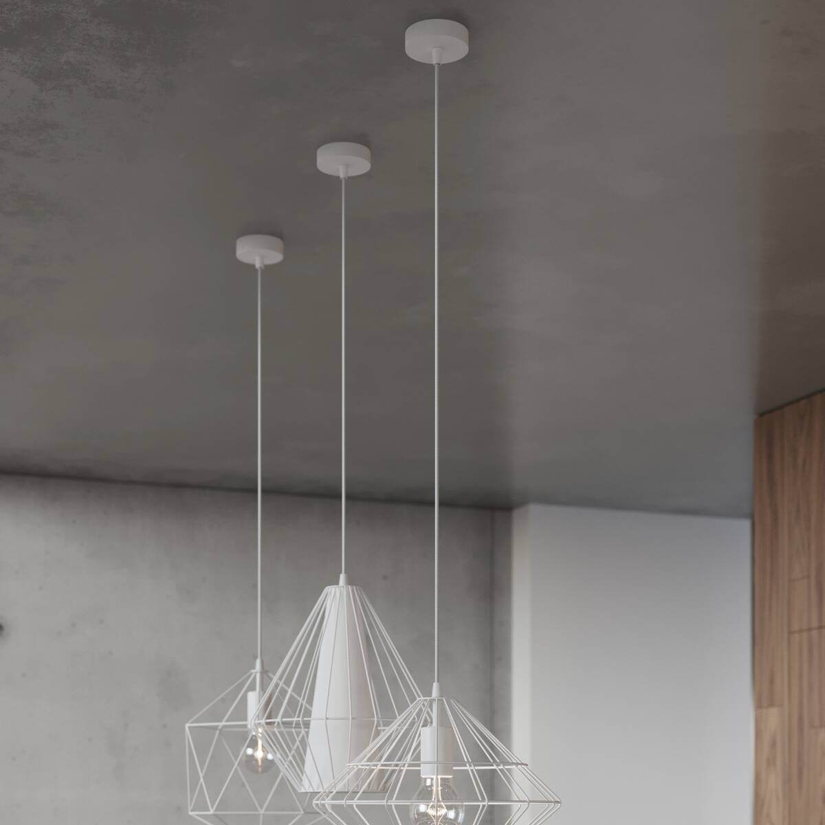 Ripplamp Umberto Valge E27 - BrighteNova