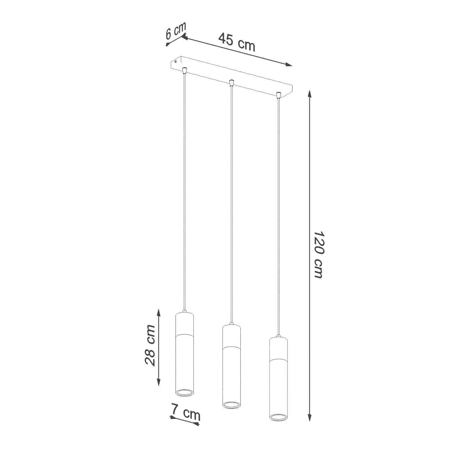 Ripplamp Zane 3 Hall GU10 - BrighteNova